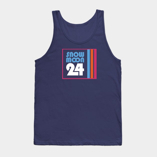 Snow Moon 24 Hour Challenge Ultramarathon Tank Top by PodDesignShop